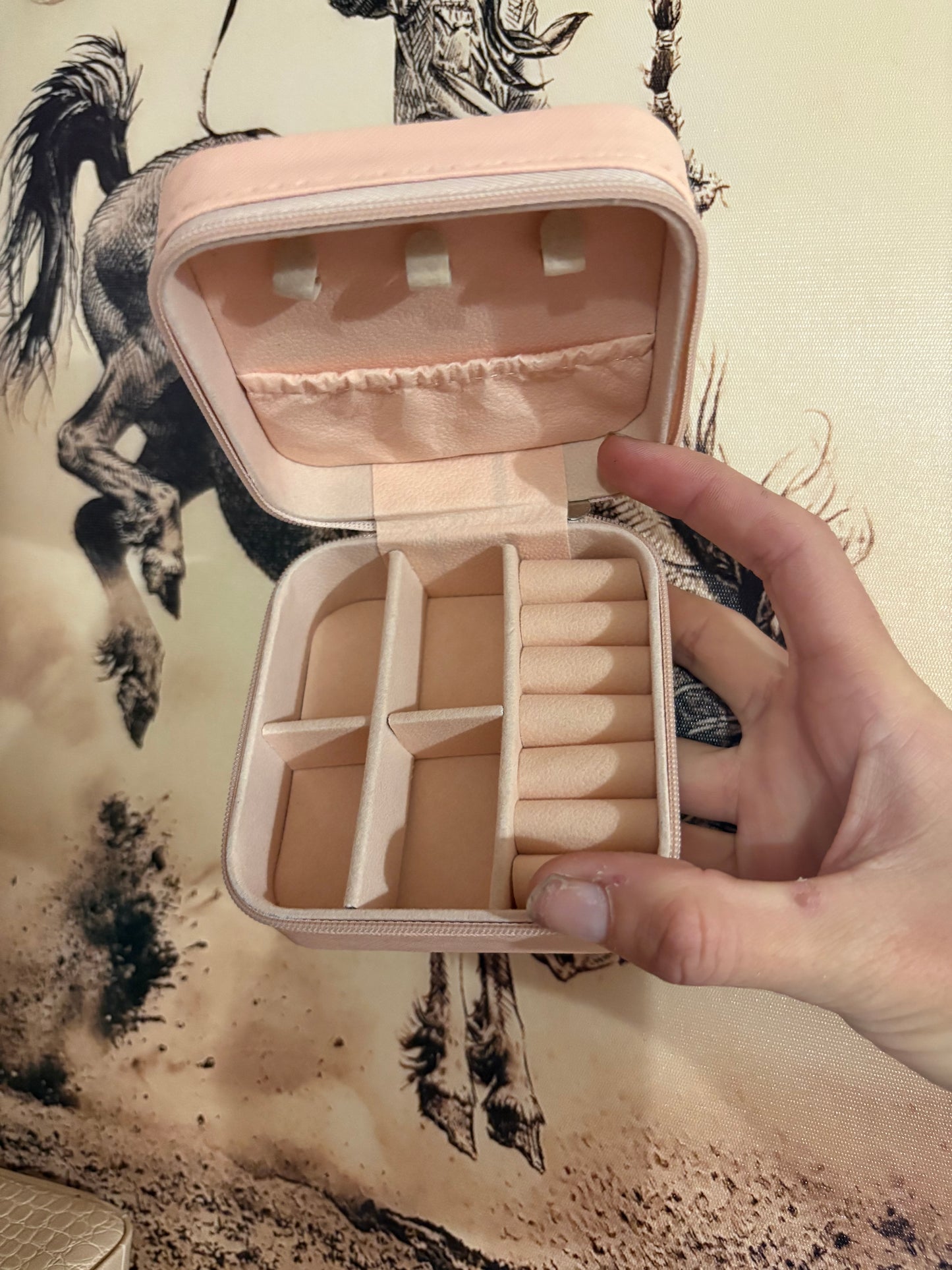 Square Jewellery Case Pink Cowboy Hats