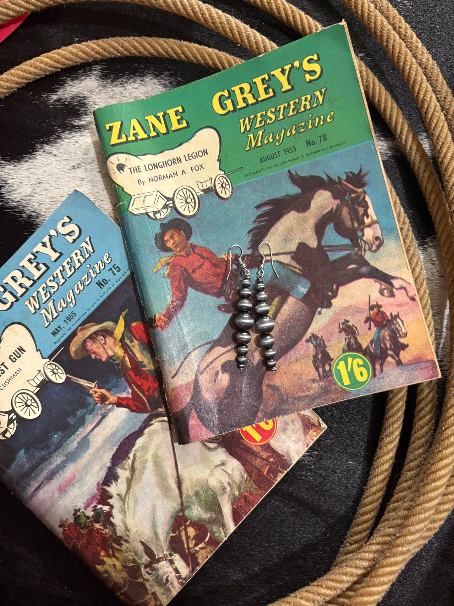 Sutton Faux Navajo Pearl Earrings