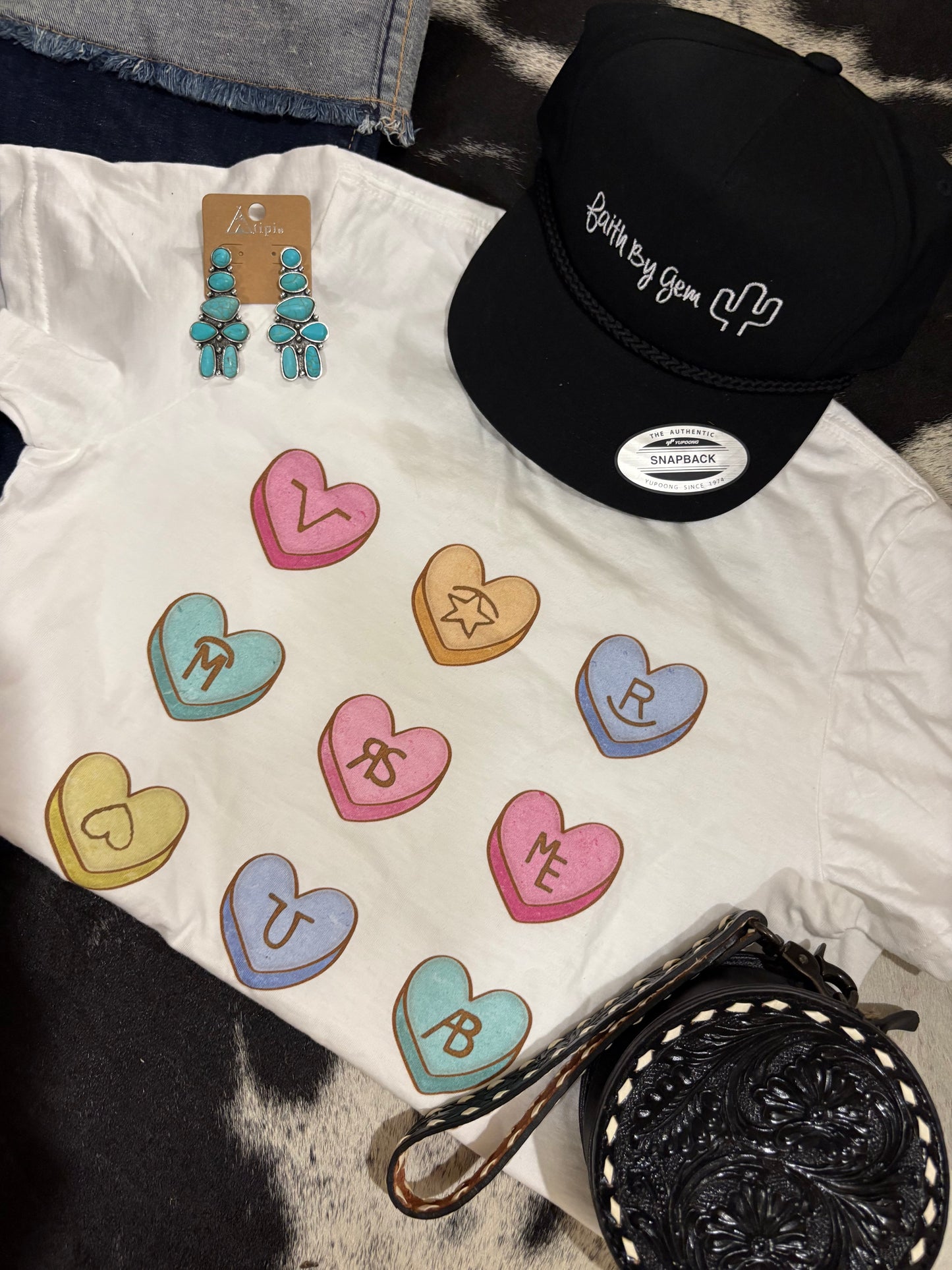 Candy Hearts Graphic Tee💘