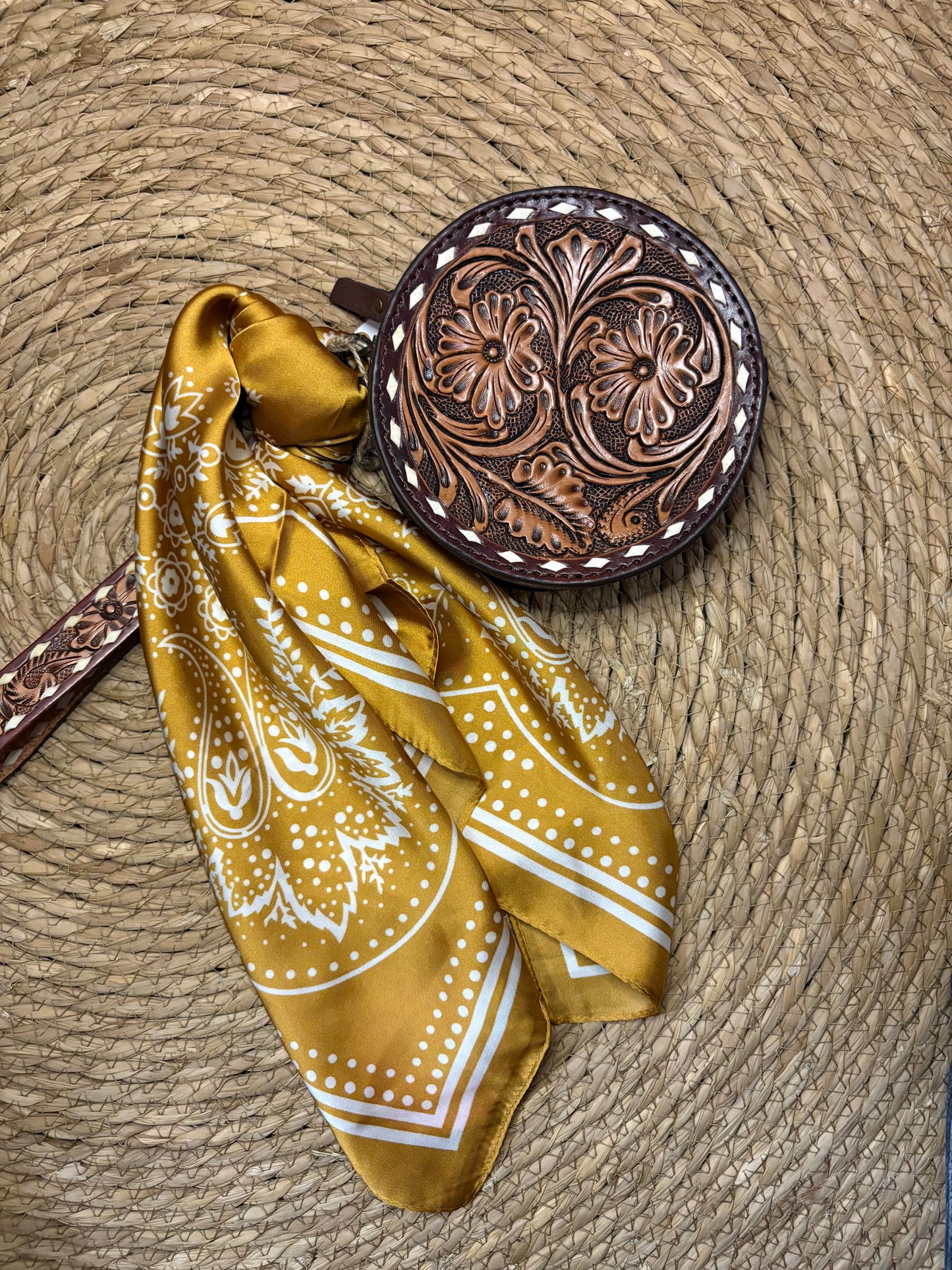 Mustard Paisley Wild Rag