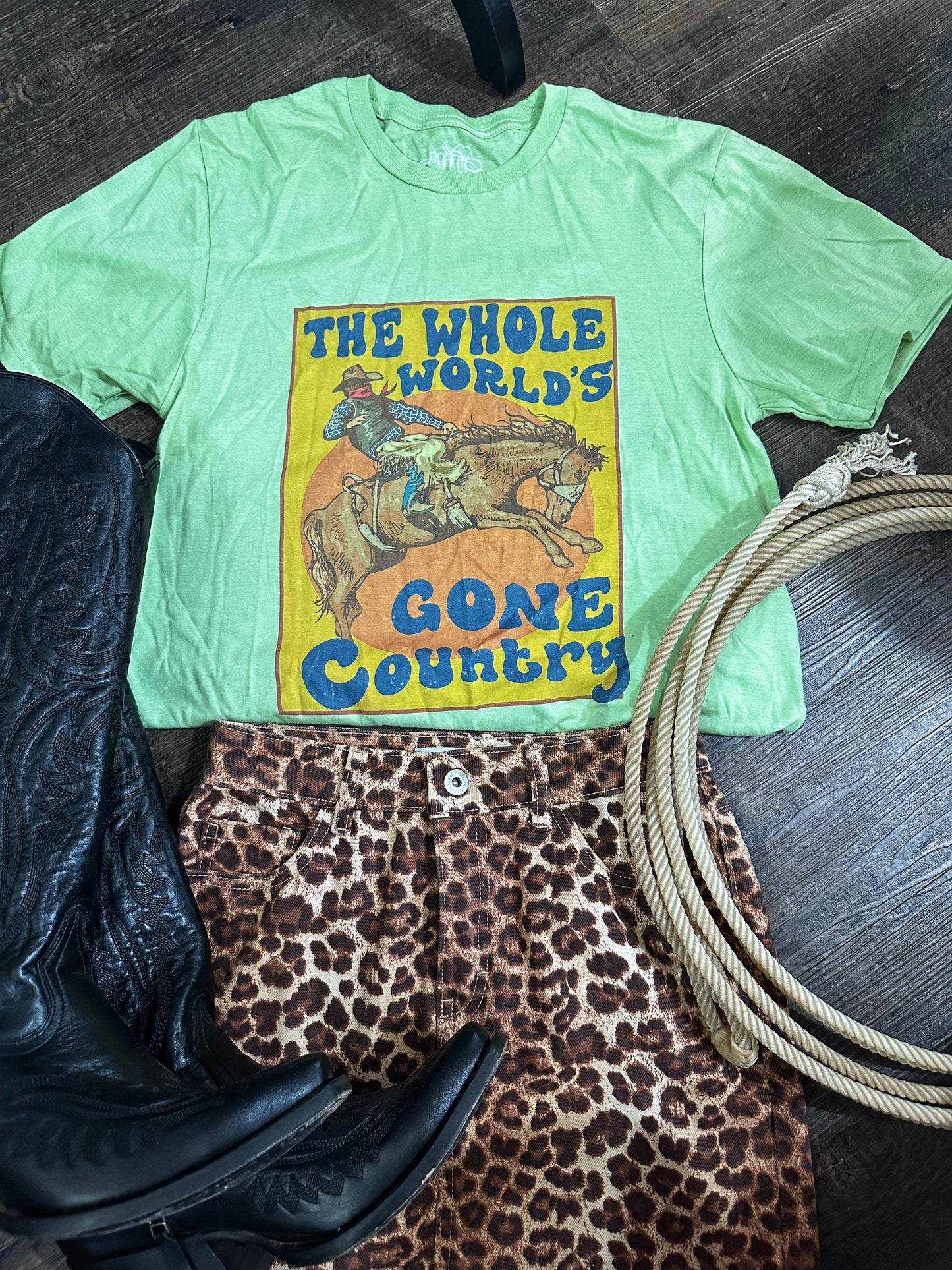 The Worlds Gone Country Graphic Tee