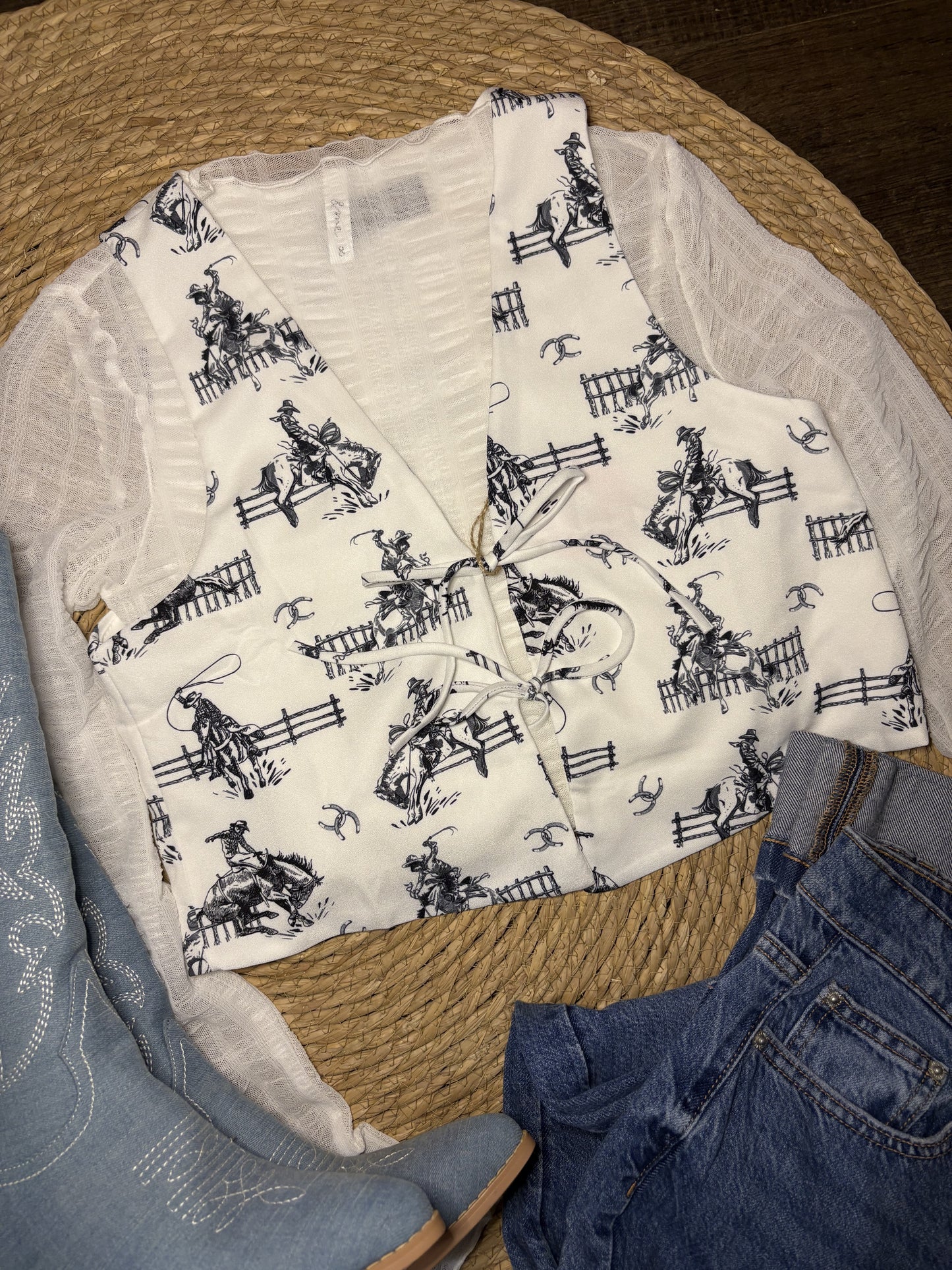 Western Bronc Tie Vest