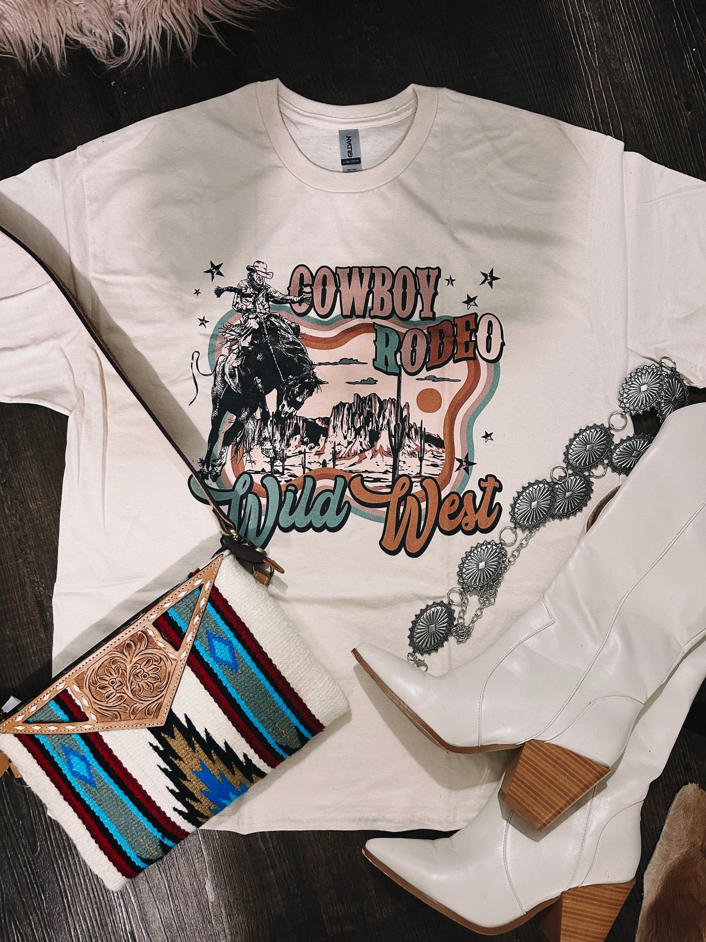 Cowboy Rodeo Wild West Graphic Tee