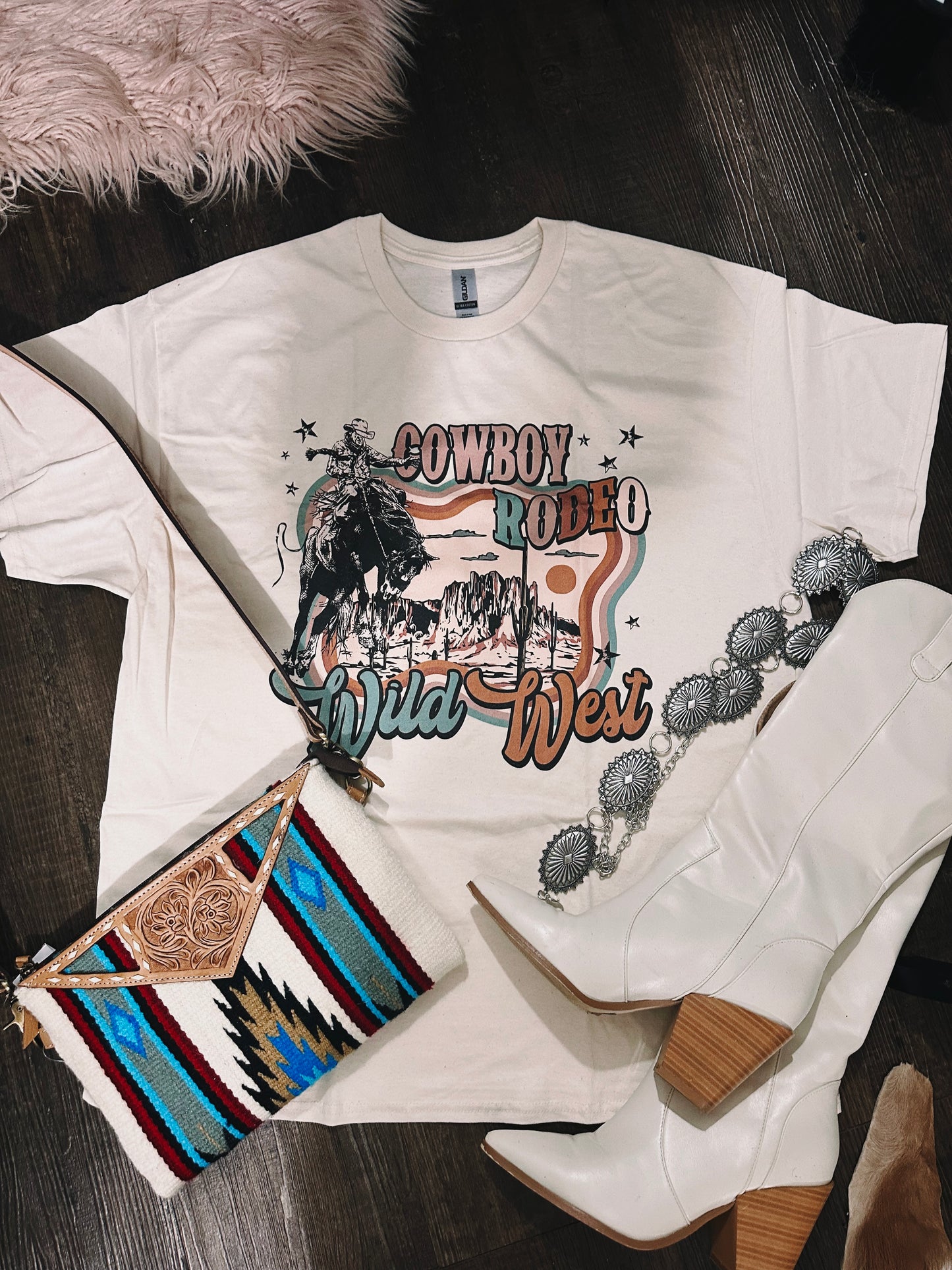 Cowboy Rodeo Wild West Graphic Tee