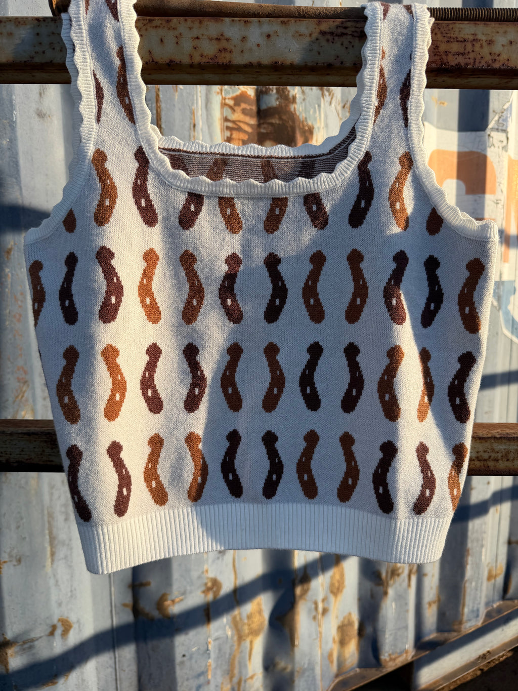 Lucky Horse Shoe Cami Knit