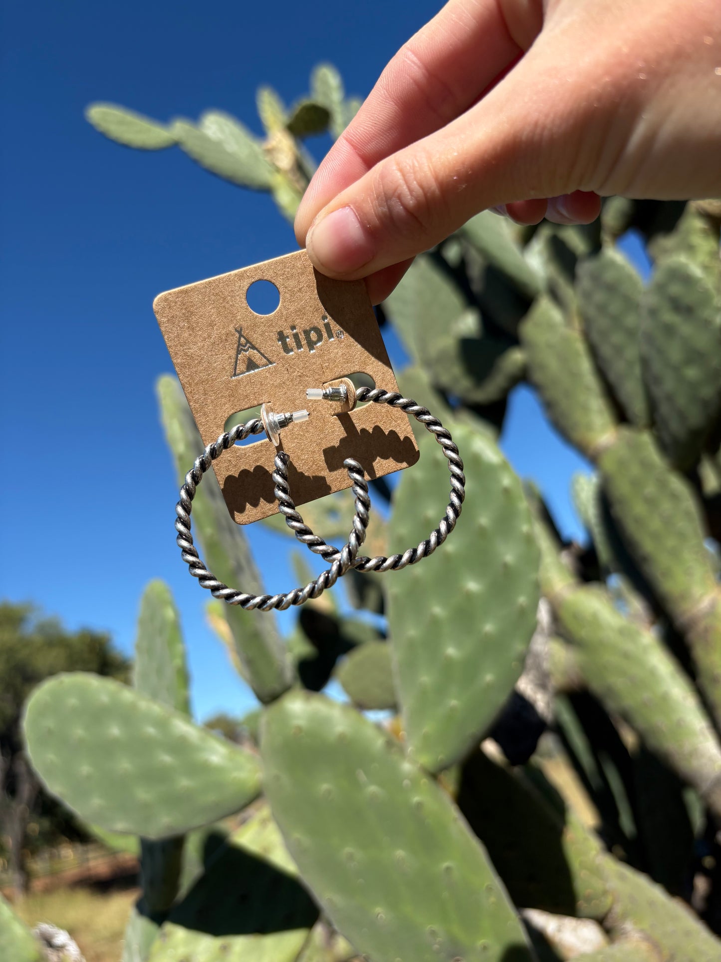 Western Rope Hoop Earrings