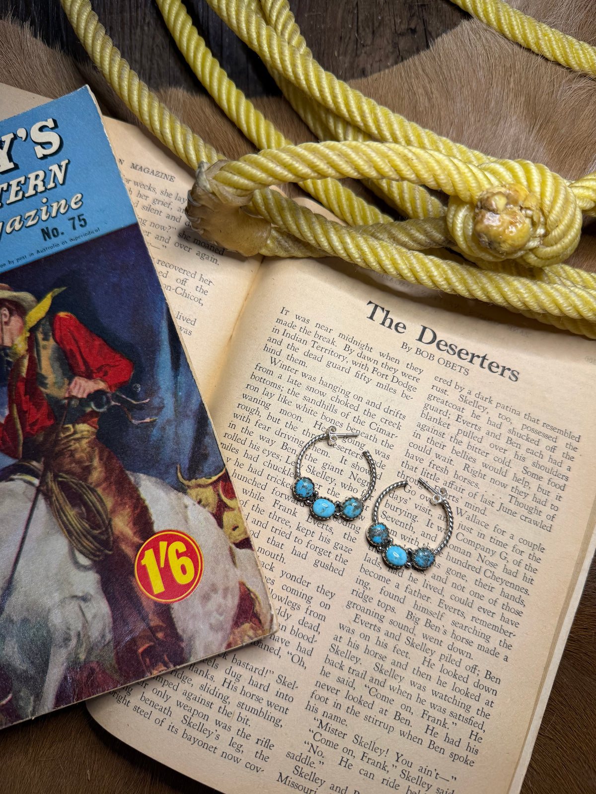 Callie Kingman Turquoise Earrings