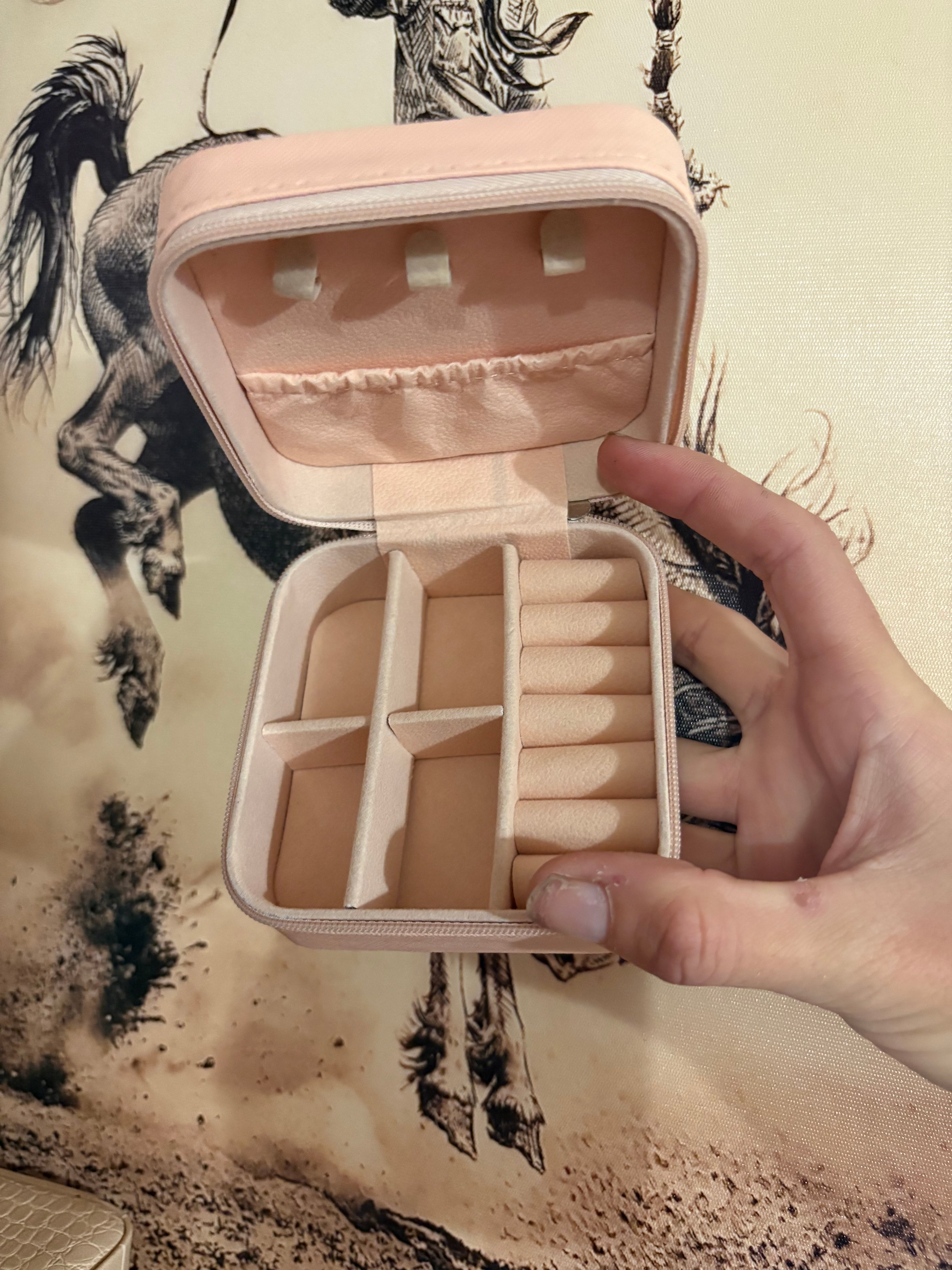 Square Jewellery Case Pink Cowboy Hats