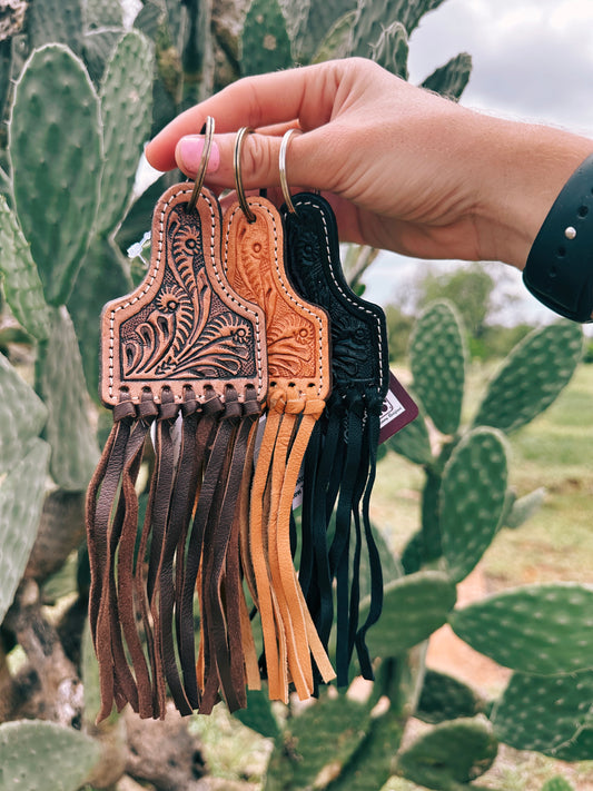Tooling Leather Keyring 🫶🏻✨
