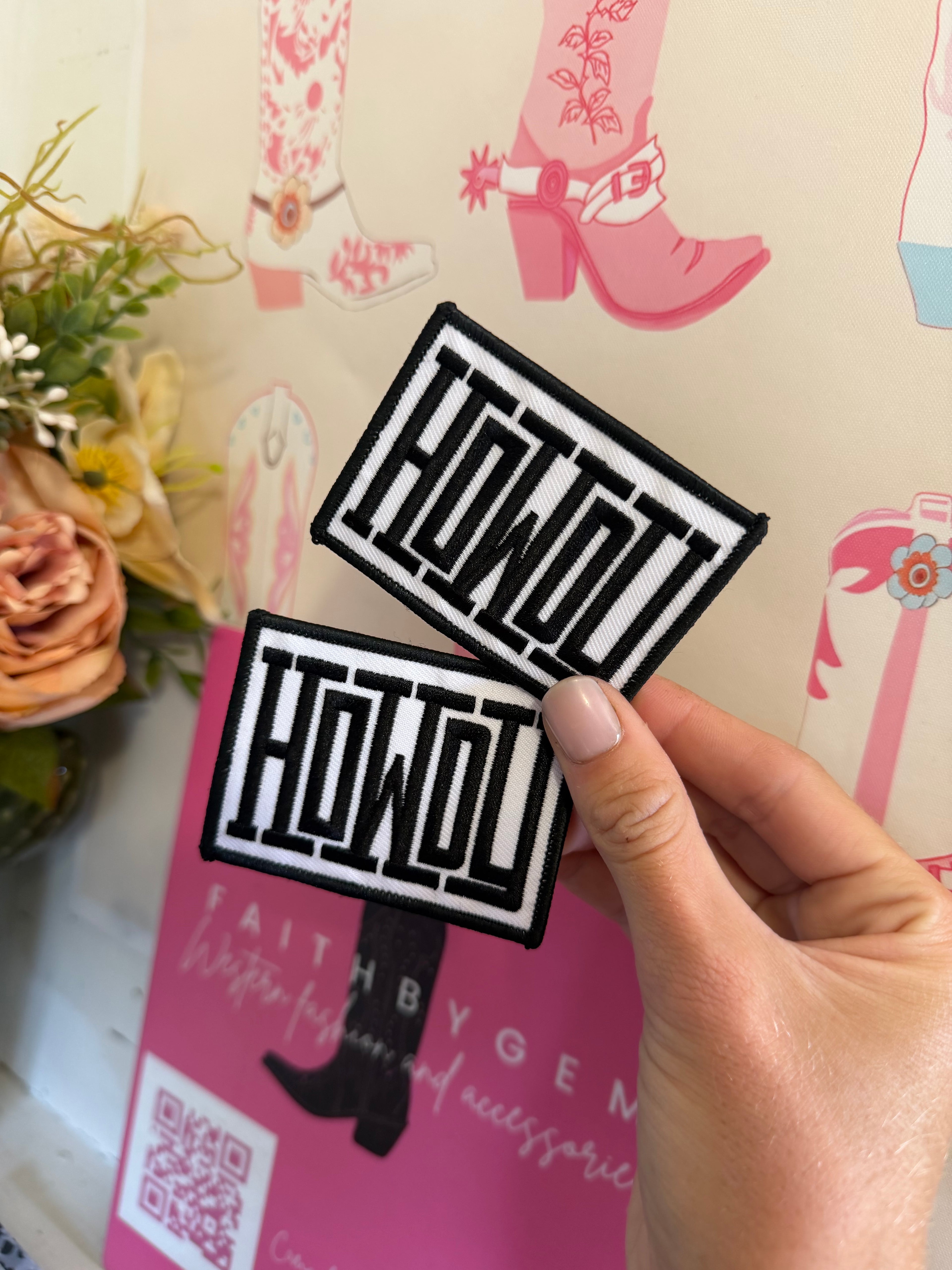 Howdy Iron on patch