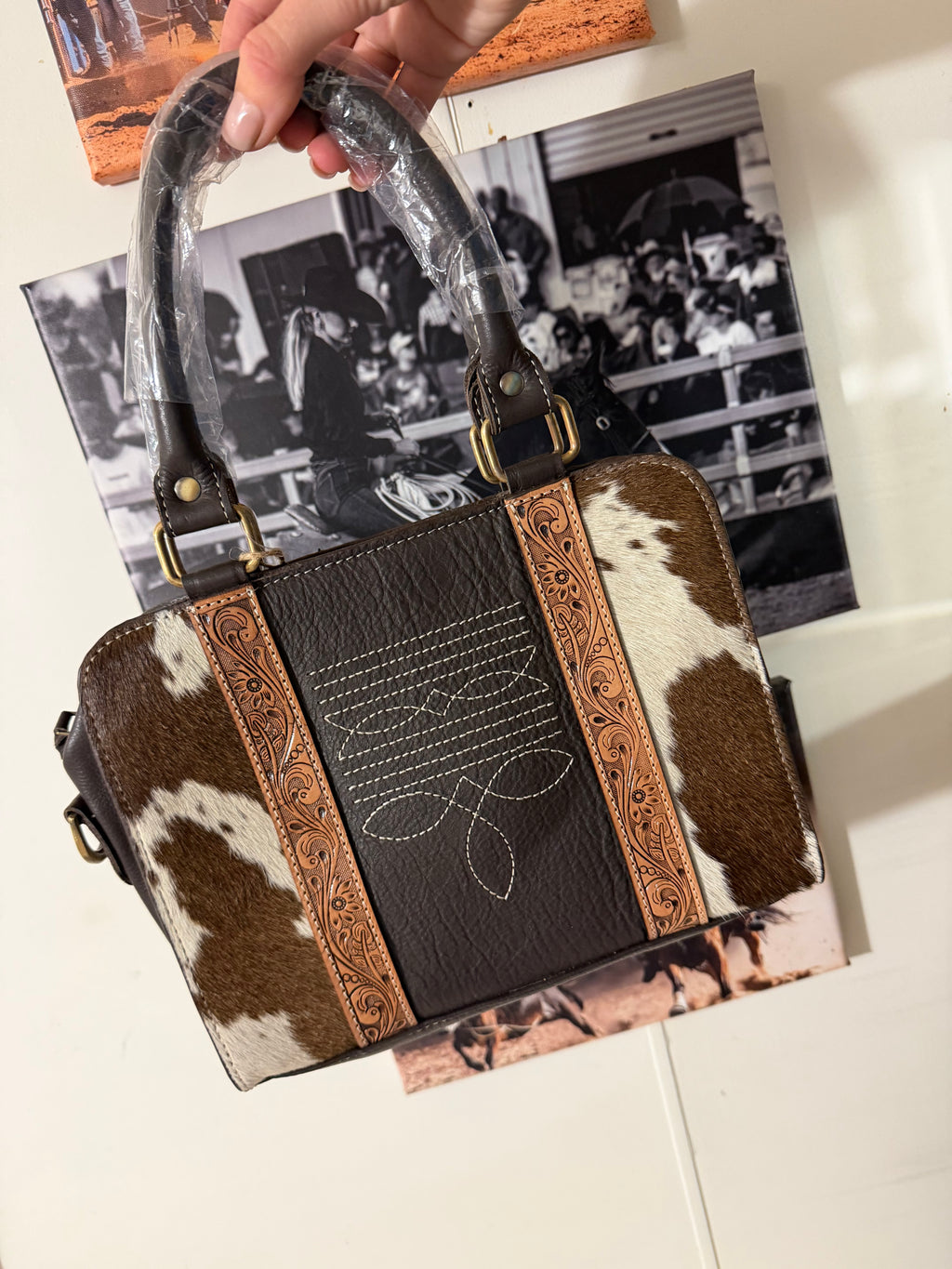 Brown Cowhide and Bootsitch