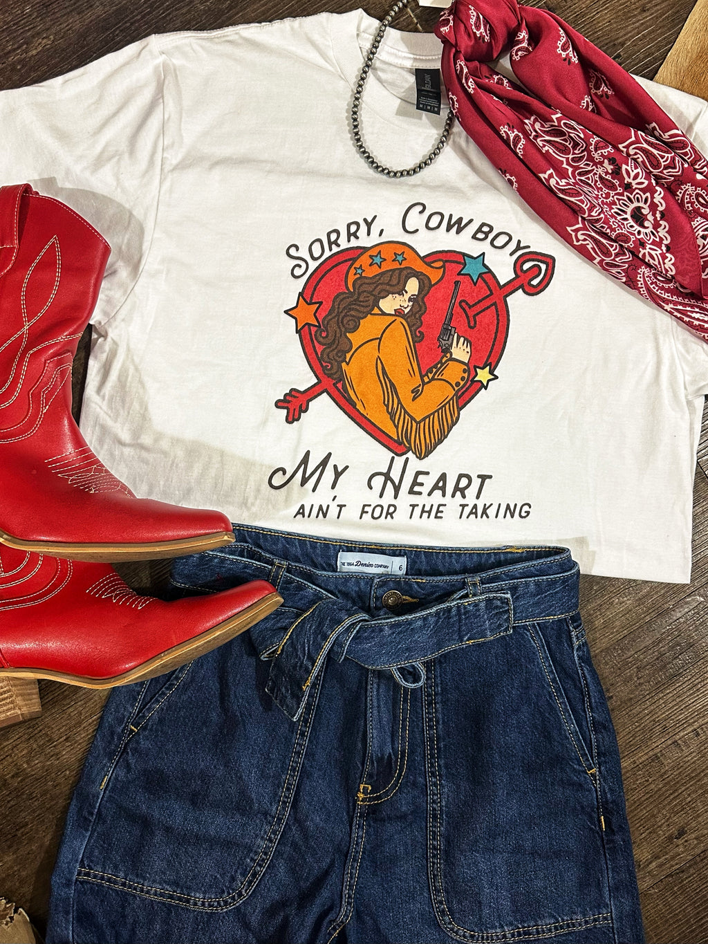 Sorry Cowboy Graphic Tee