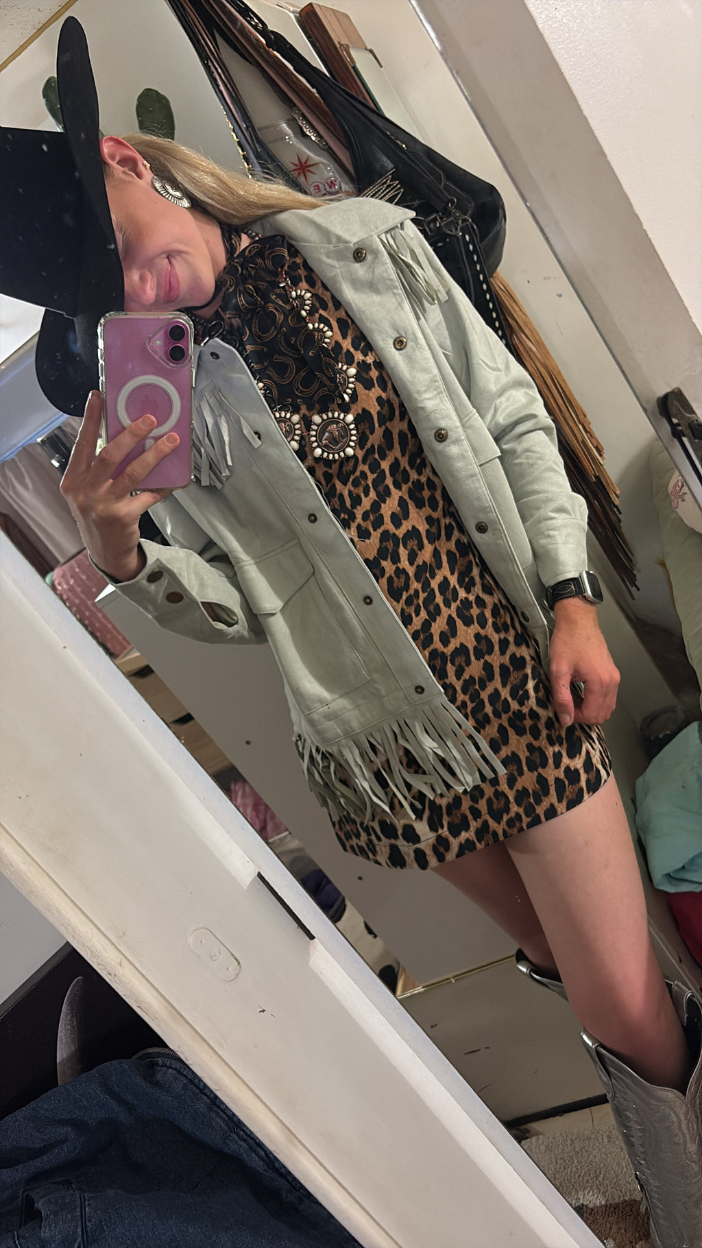 Tammy Faux Suede Tassel Jacket
