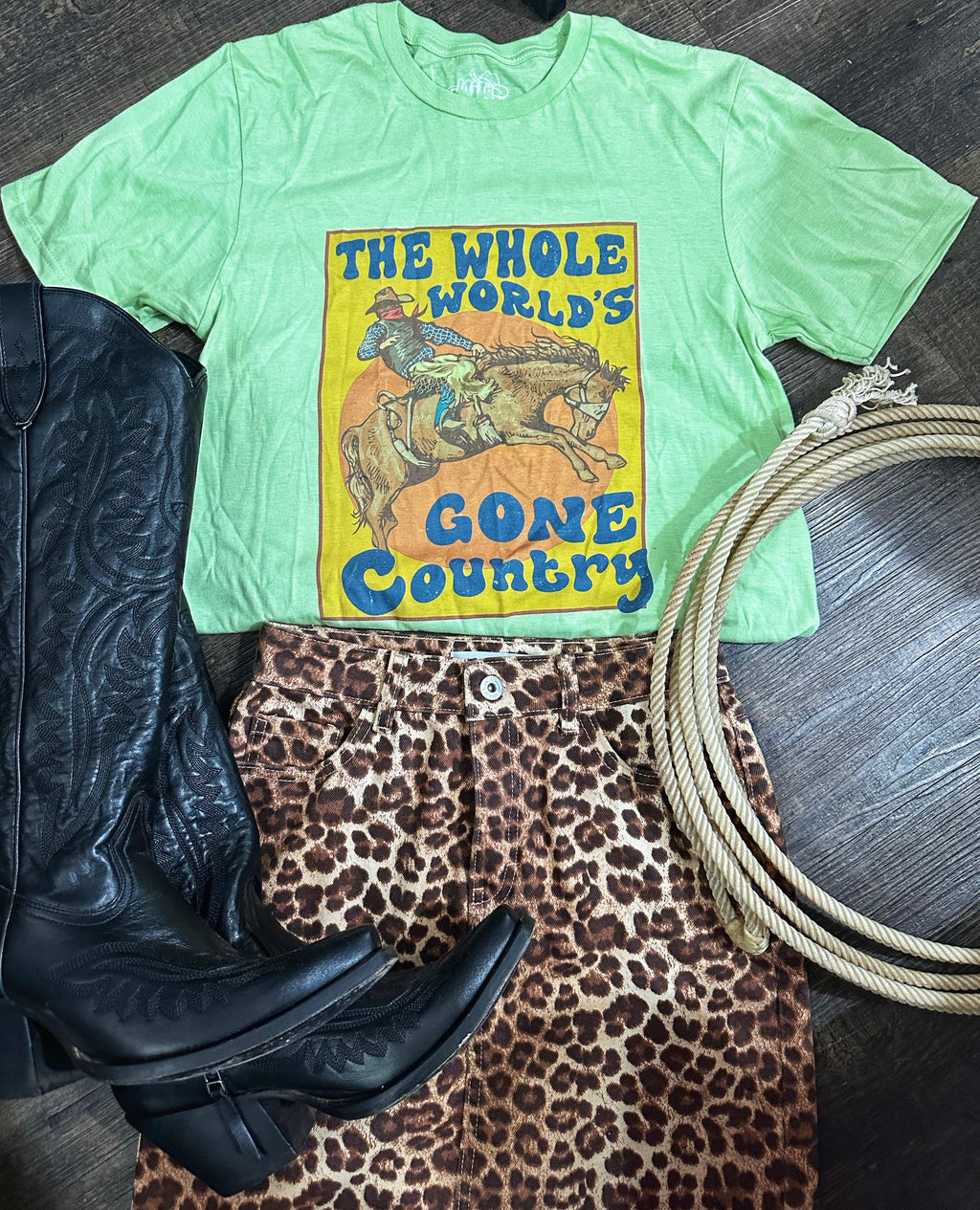 The Worlds Gone Country Graphic Tee