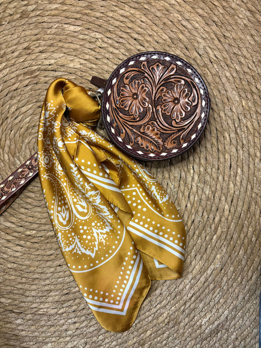 Mustard Paisley Wild Rag