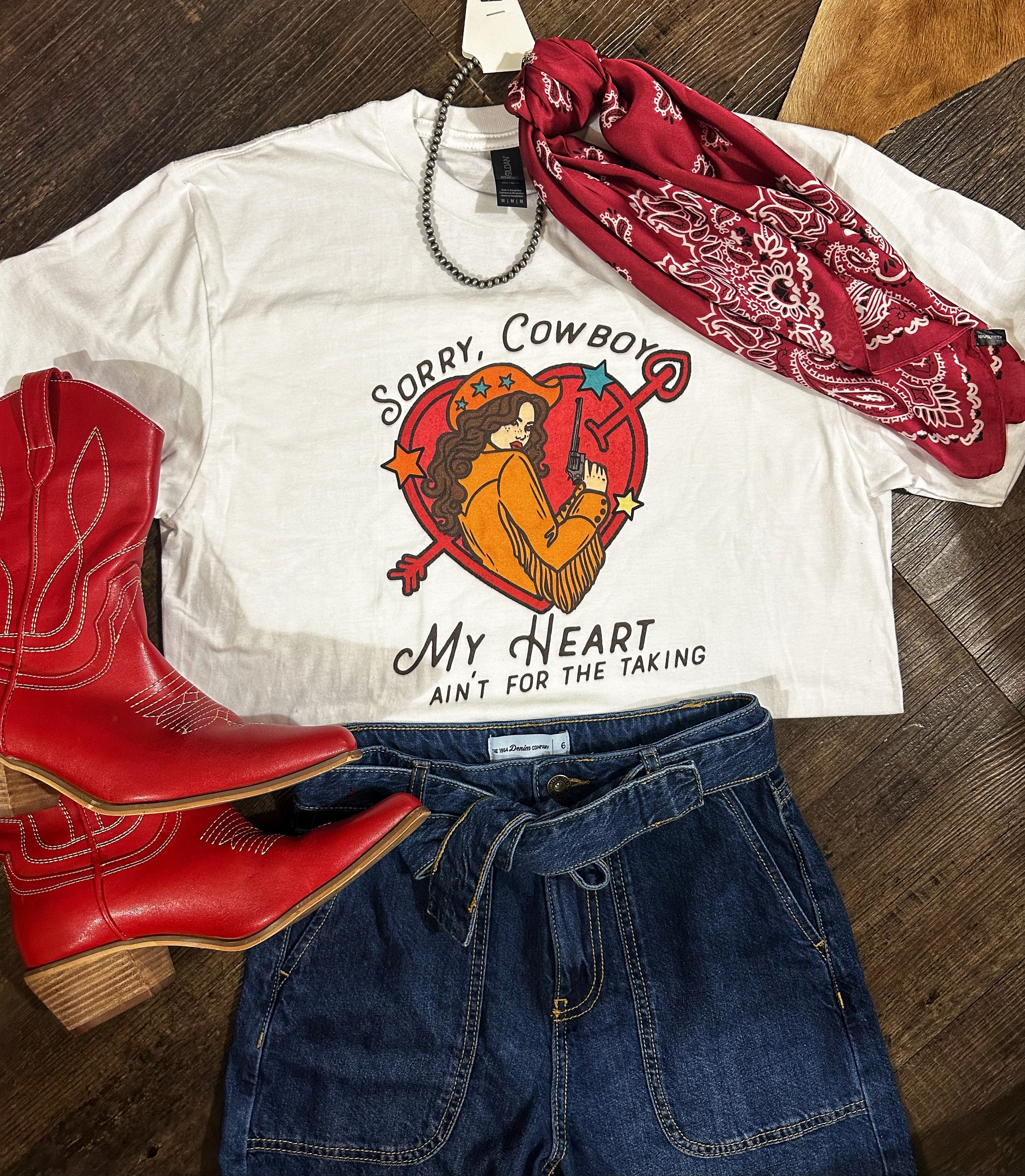Sorry Cowboy Graphic Tee