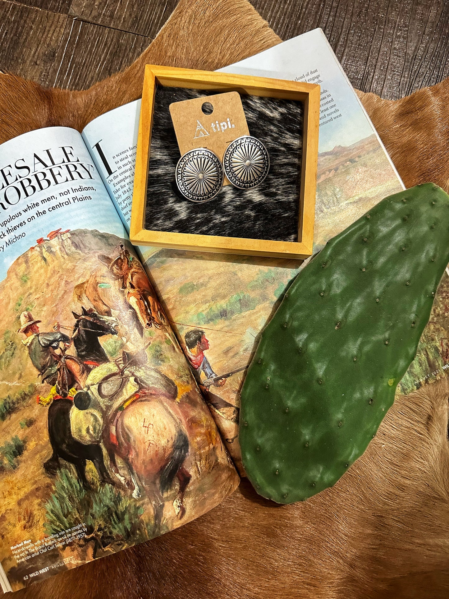 Penny Western Concho Earrings