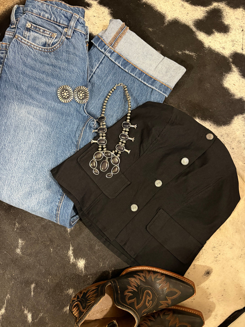 Dolly Concho Strapless Top 🖤