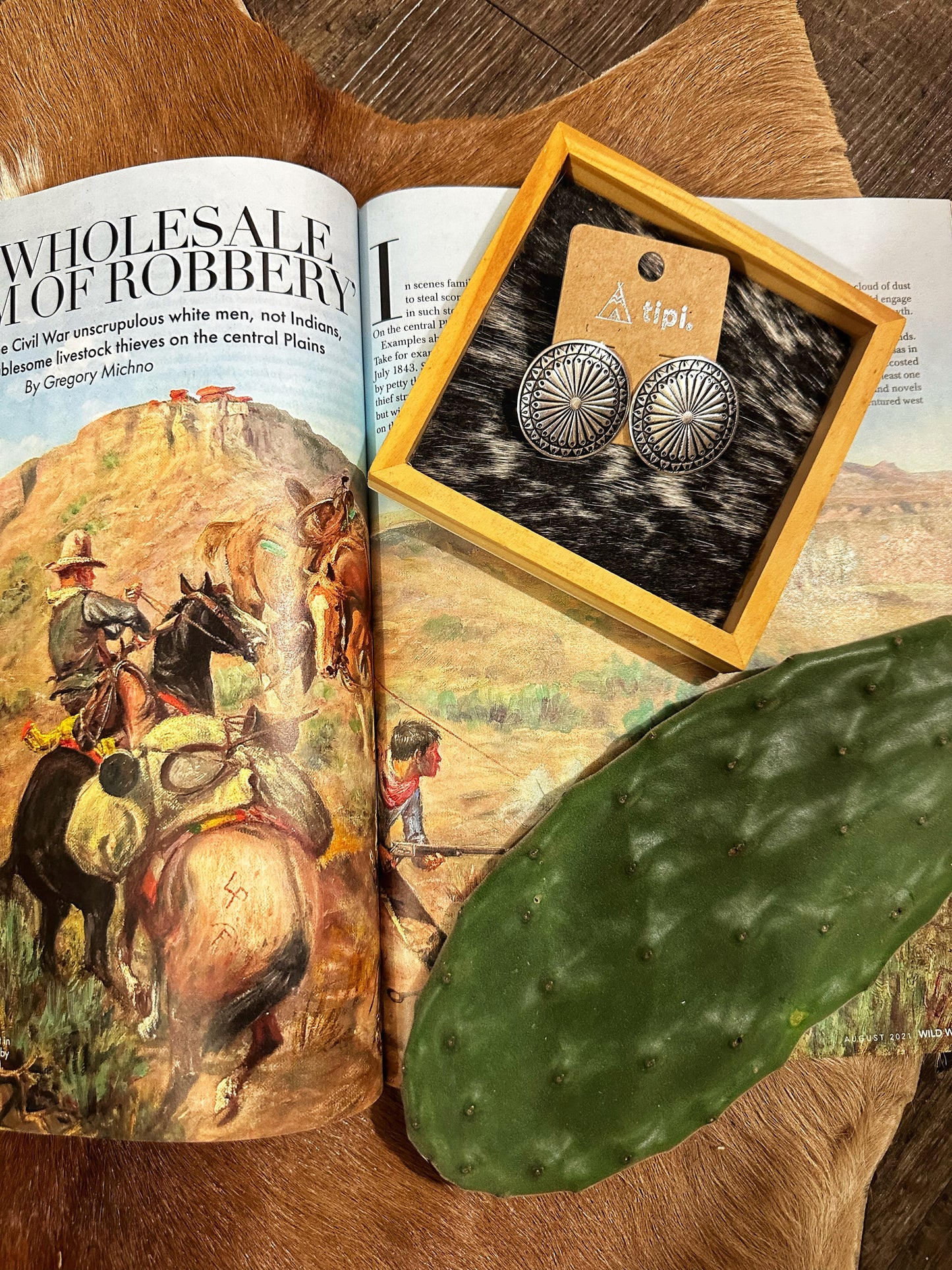 Penny Western Concho Earrings