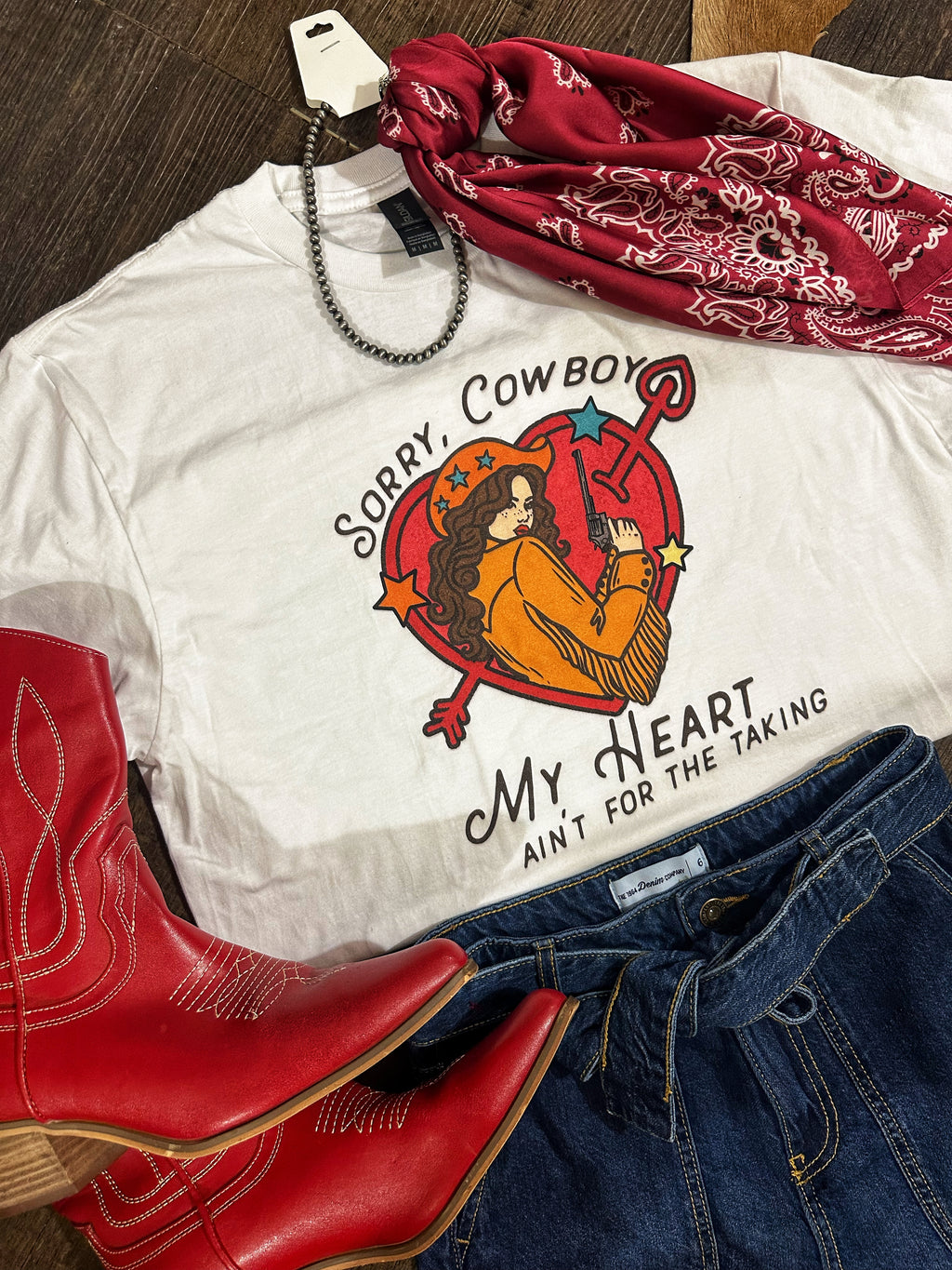 Sorry Cowboy Graphic Tee