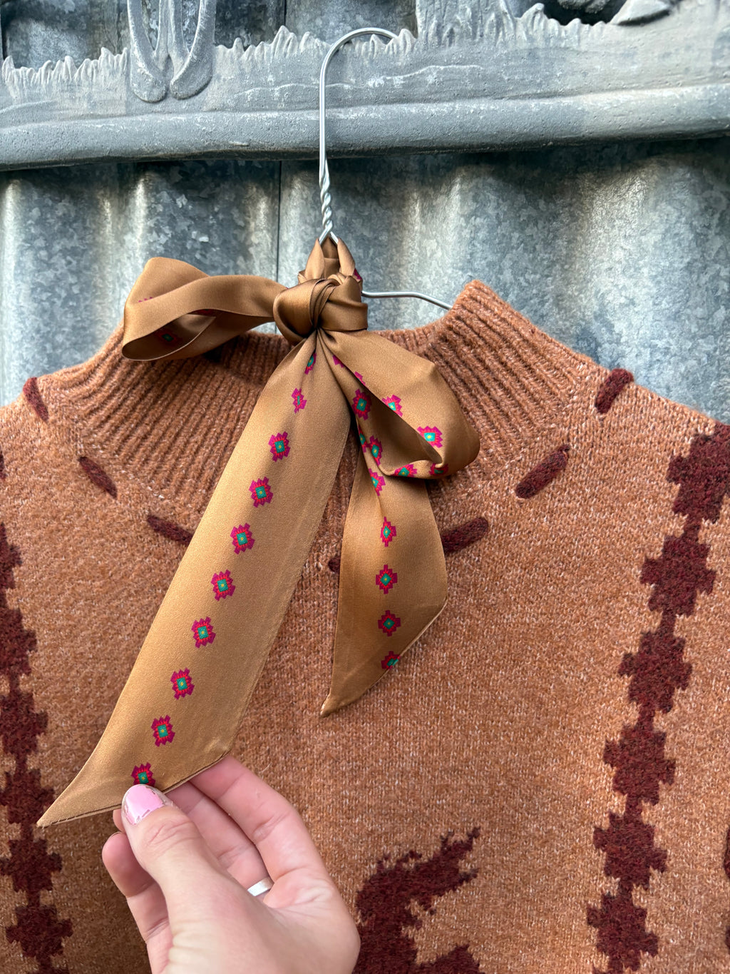 Aztec Twilly Silk Scarf