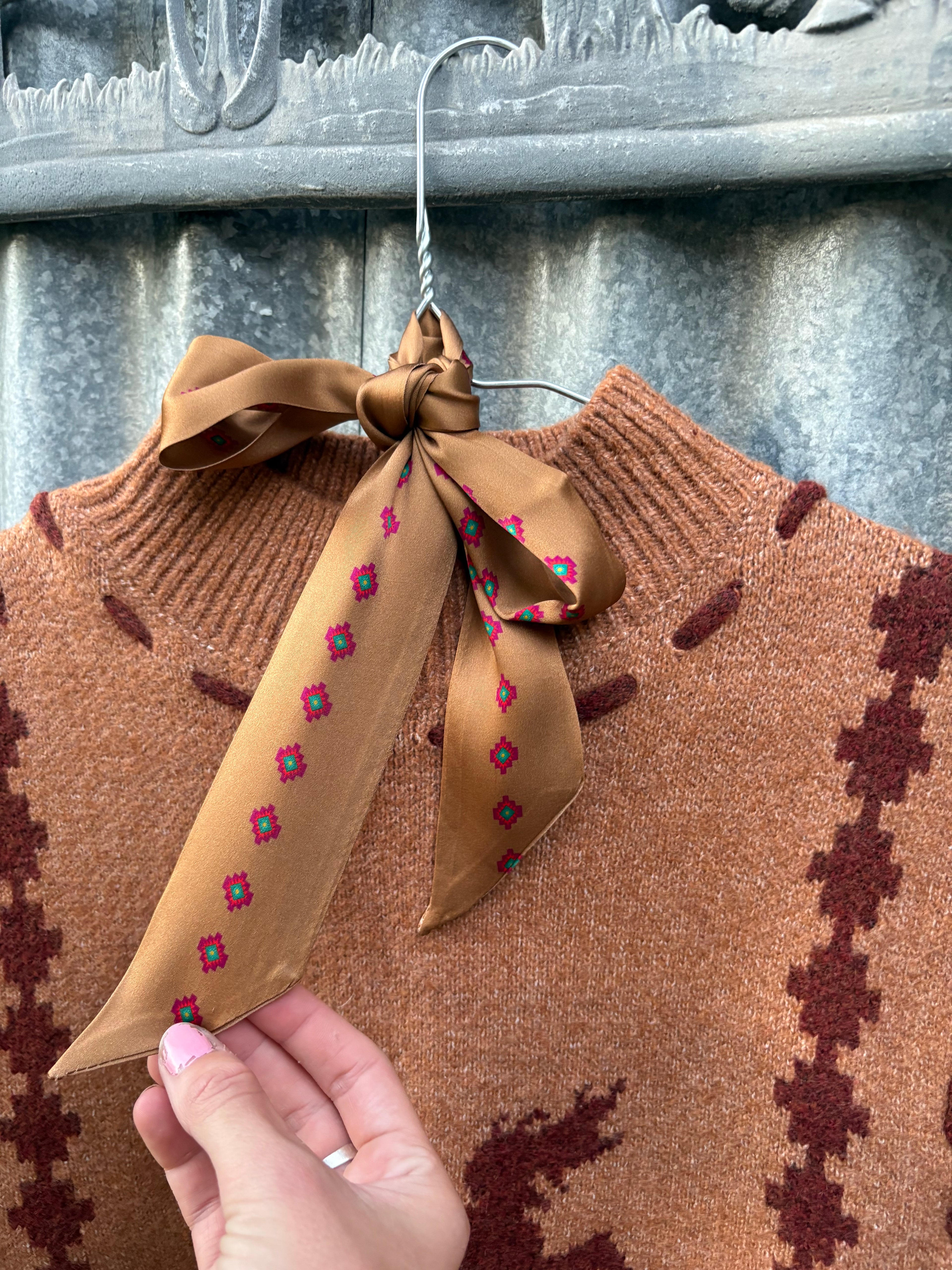 Aztec Twilly Silk Scarf