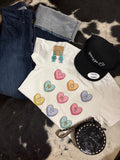 Candy Hearts Graphic Tee💘