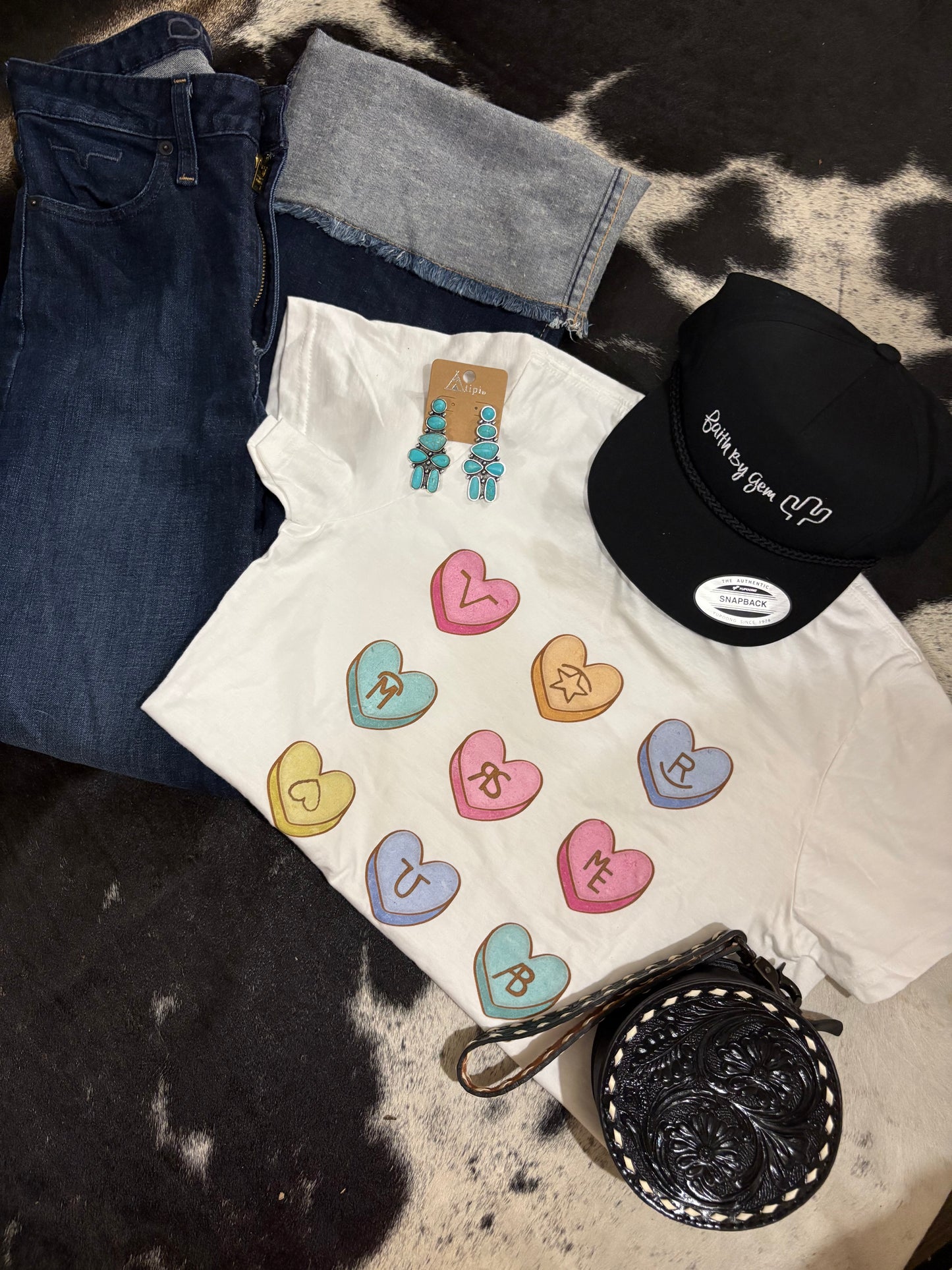 Candy Hearts Graphic Tee💘