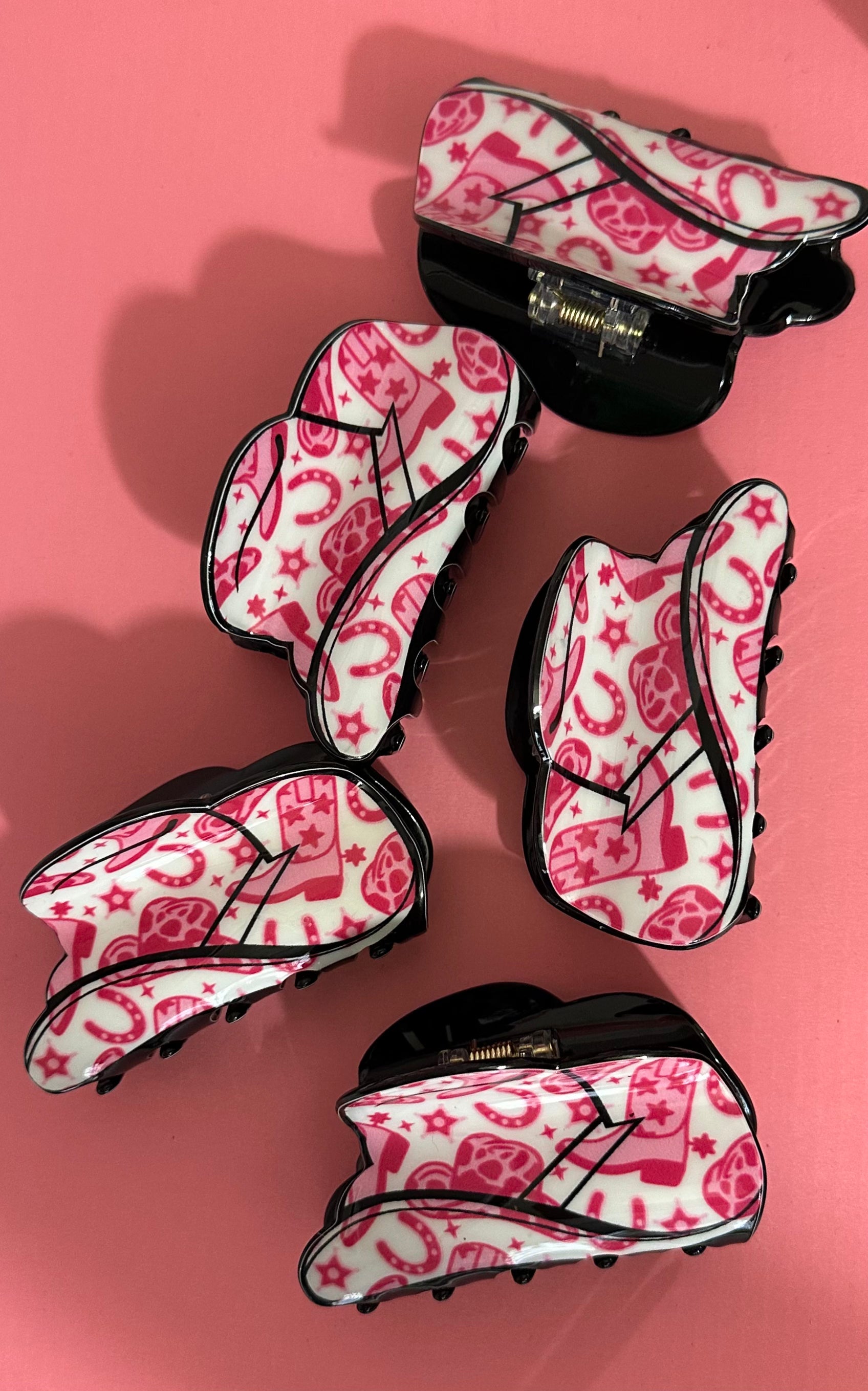 Horse Shoe Cowgirl Hat Claw Clip💓