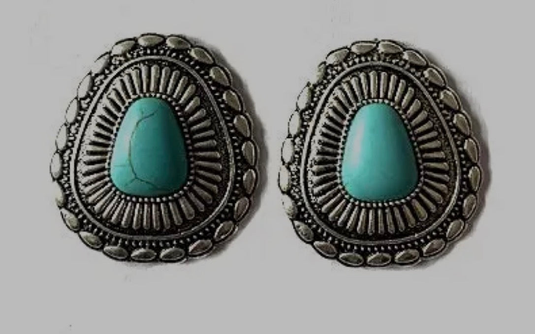 Concho Turquoise Earring
