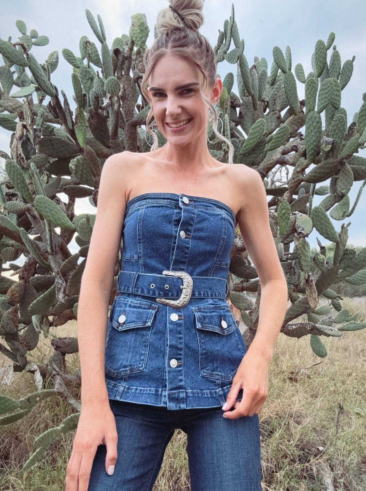 Darcy Denim Top 🩷
