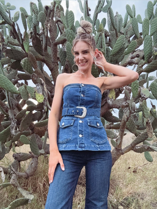 Darcy Denim Top 🩷