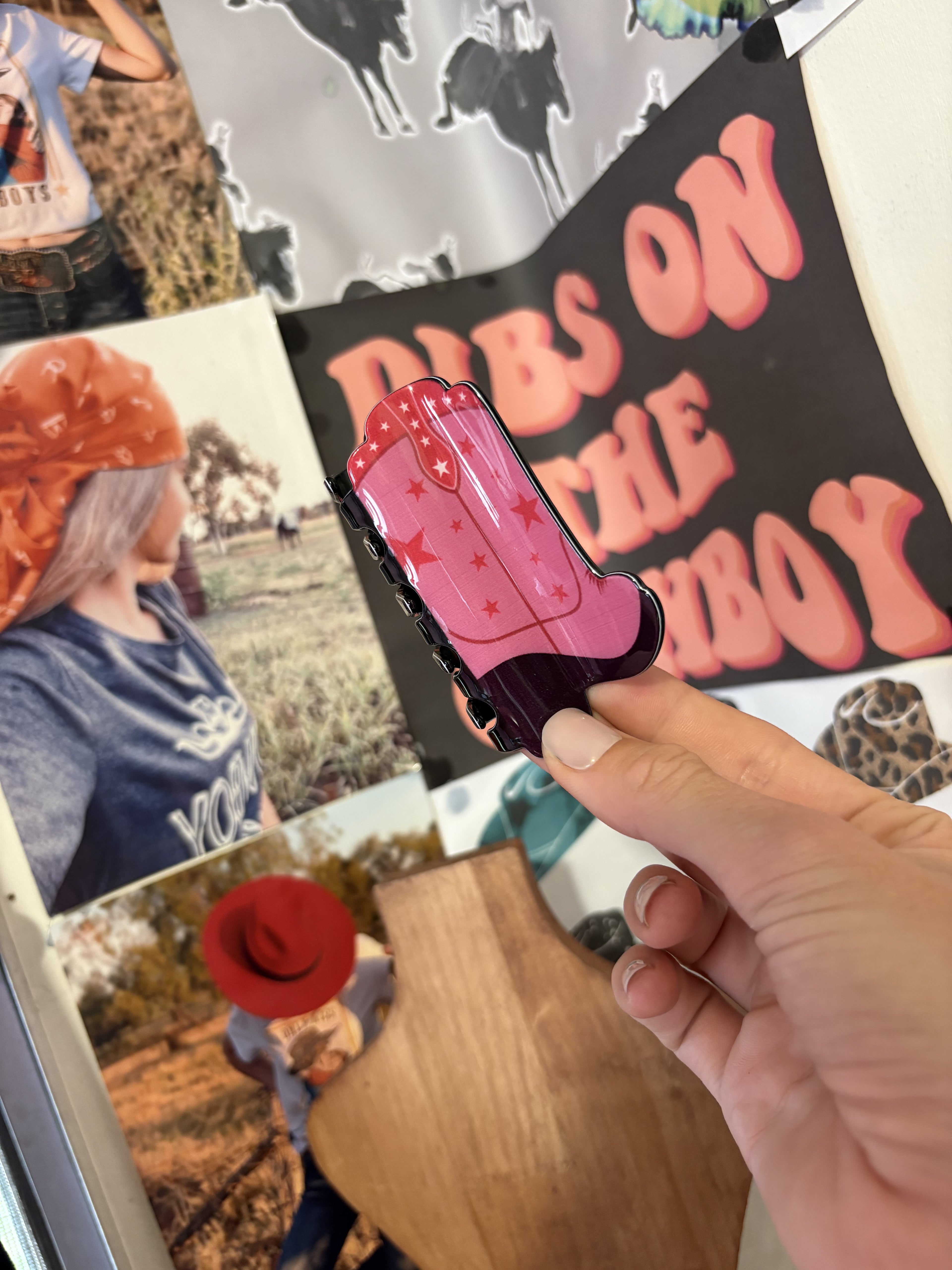 Cowgirl Boot Claw Clip