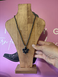Bell Black Stone Necklace🖤