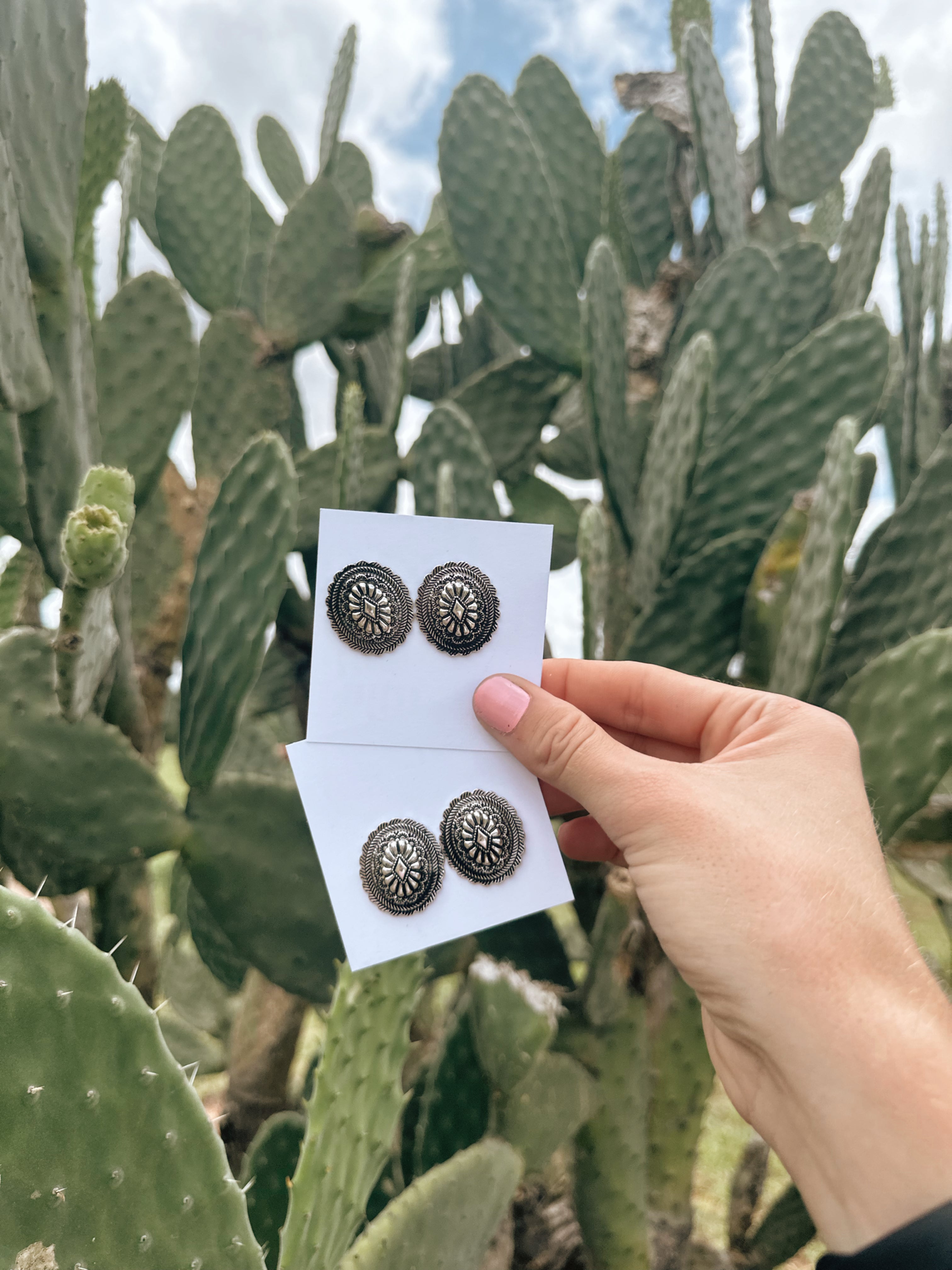 Luxe Concho Earrings ⚡️